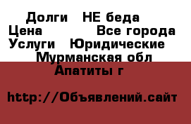 Долги - НЕ беда ! › Цена ­ 1 000 - Все города Услуги » Юридические   . Мурманская обл.,Апатиты г.